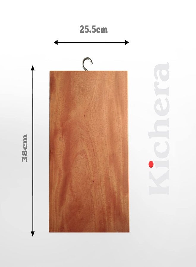 Kichera Neem Wood Chopping Board Rectangle Shape Wooden Cutting Board (10 * 15(Extra Large)) - Image 2